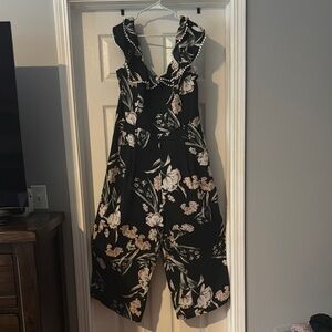 Floral Dark Green Jumpsuit